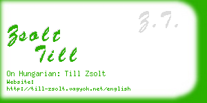 zsolt till business card